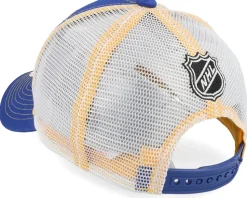 Kids St. Louis Blues Lockup Meshback Blue/White/Yellow Trucker - Outerstuff
