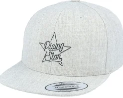 Kids Star Heather Grey Snapback - Kiddo Cap