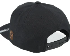 Kids Steamboat Wilie Engraved Patch Black Snapback - Public Domain