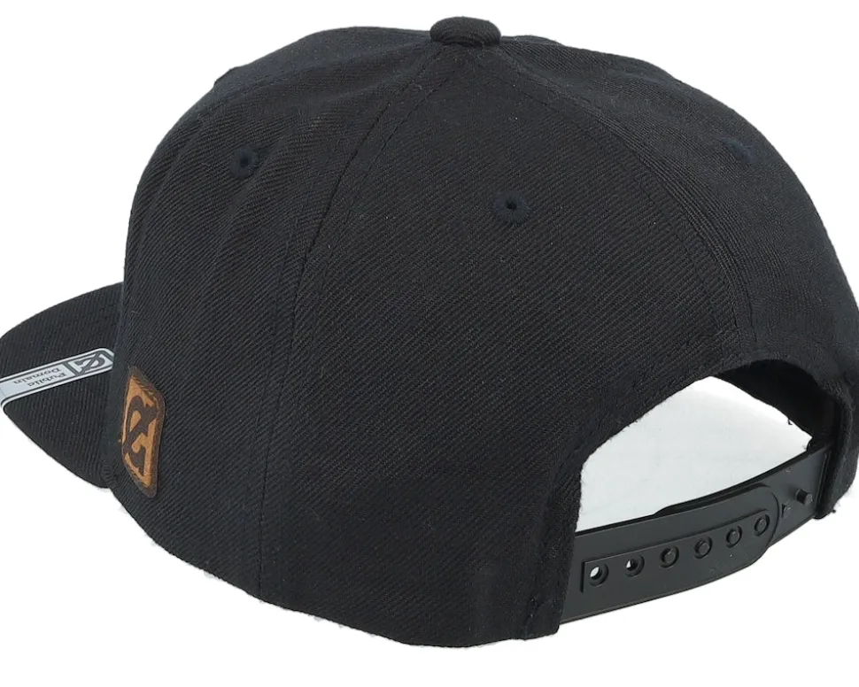 Kids Steamboat Wilie Engraved Patch Black Snapback - Public Domain