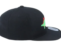 Kids Stegosaurus Black Snapback - Kiddo Cap