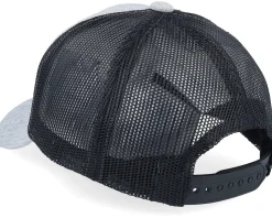 Kids Stegosaurus Patch Heather Grey/Black Trucker - Kiddo Cap