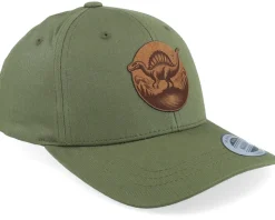 Kids Stegosaurus Patch Olive Adjustable - Kiddo Cap