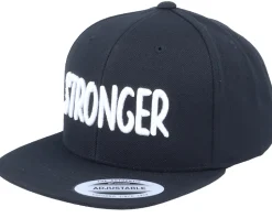 Kids Stronger 3D Black Snapback - Kiddo Cap