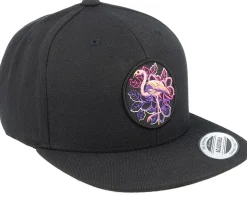 Kids Summer Flamingo Black Snapback - Kiddo Cap
