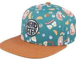 Kids Sunday's Breakfast Blue/Tan Snapback - Headster