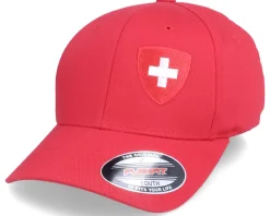 Kids Switzerland Flag Shield Red Flexfit - Forza