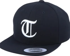 Kids T Letter 3D Black Snapback - Kiddo Cap
