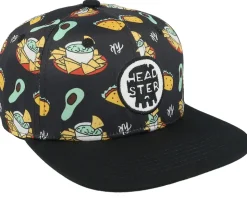 Kids Taco Tuesday Black Snapback - Headster