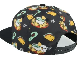 Kids Taco Tuesday Black Snapback - Headster