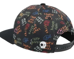 Kids Take Care Black Snapback - Headster