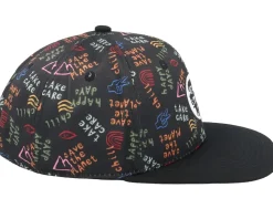 Kids Take Care Black Snapback - Headster