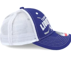 Kids Tampa Bay Lightning Lockup Meshback Blue/White Trucker - Outerstuff