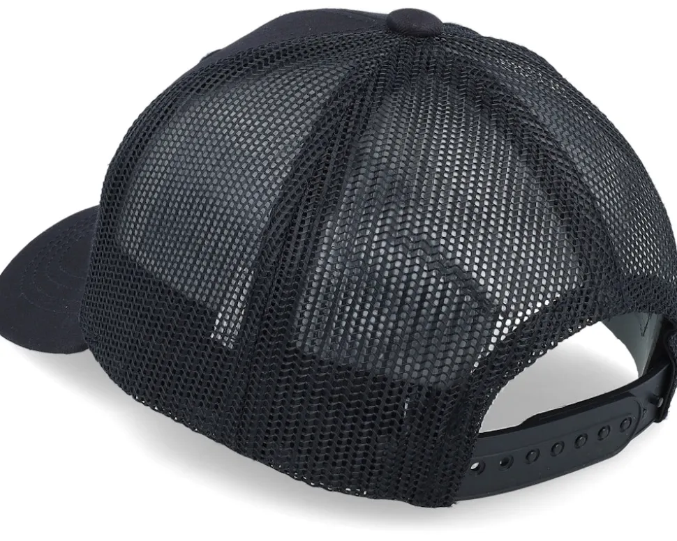 Kids Teddy Bear Action Patch Black Trucker - Kiddo Cap