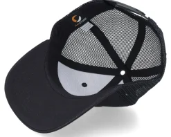 Kids Teddy Bear Action Patch Black Trucker - Kiddo Cap