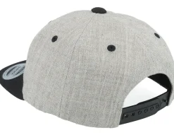 Kids Teddy Bear Engraved Patch Heather Grey/Black - Kiddo Cap