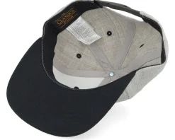 Kids Teddy Bear Engraved Patch Heather Grey/Black - Kiddo Cap