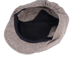 Kids Theodor Jr. Herringbone Brown Flat Cap - CTH Ericson