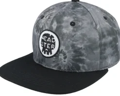Kids Tie Dye Black Snapback - Headster