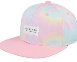 Kids Tie Dye Pink Snapback - Headster