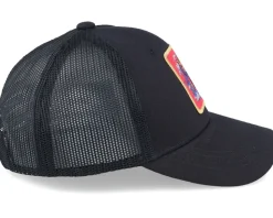 Kids Tiger On Clouds Patch Black Trucker - Kiddo Cap