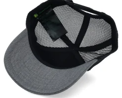 Kids Toddler 3d Rubber Tractor Print Cap Black/Grey Trucker - John Deere