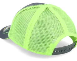 Kids Toddler Hi Viz Charcoal/Green Trucker - John Deere