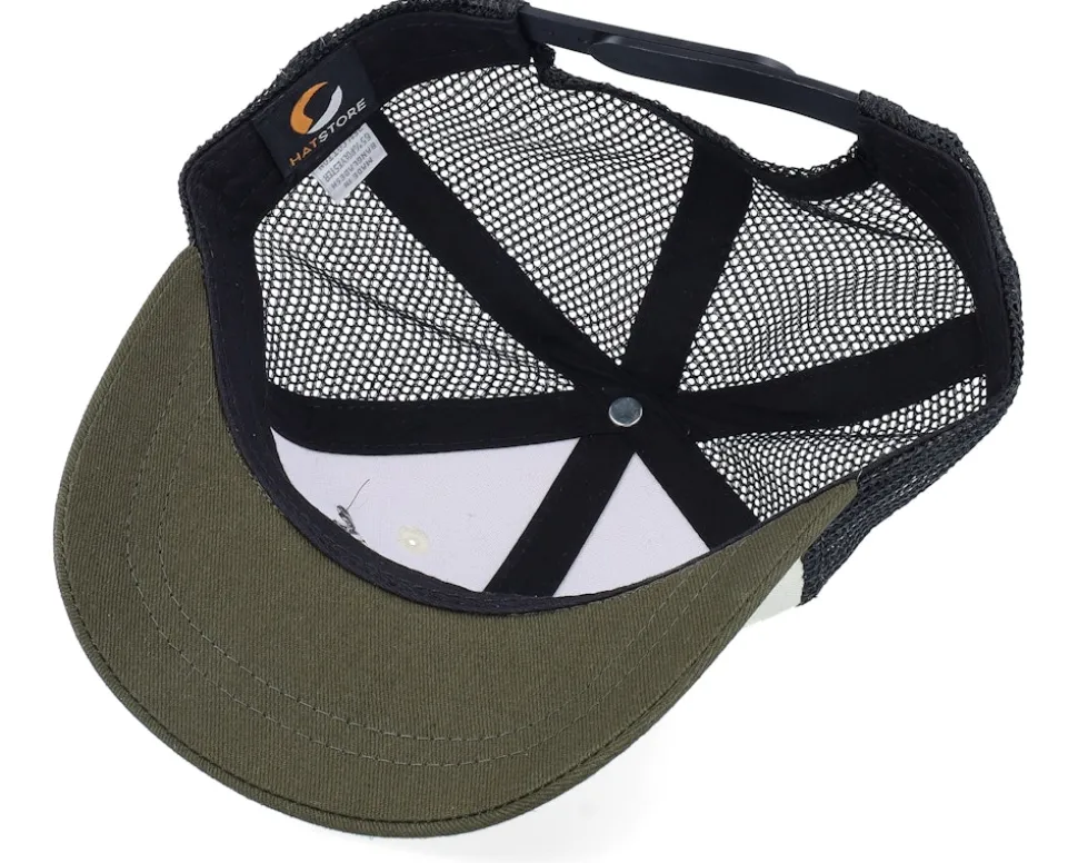 Kids Toddler Little Rockstar Ivory/Black/Dark Mash Trucker - Kiddo Cap