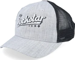 Kids Toddler Little Rockstar Heather Grey/Black Trucker - Kiddo Cap