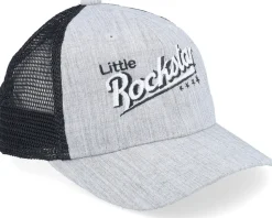 Kids Toddler Little Rockstar Heather Grey/Black Trucker - Kiddo Cap