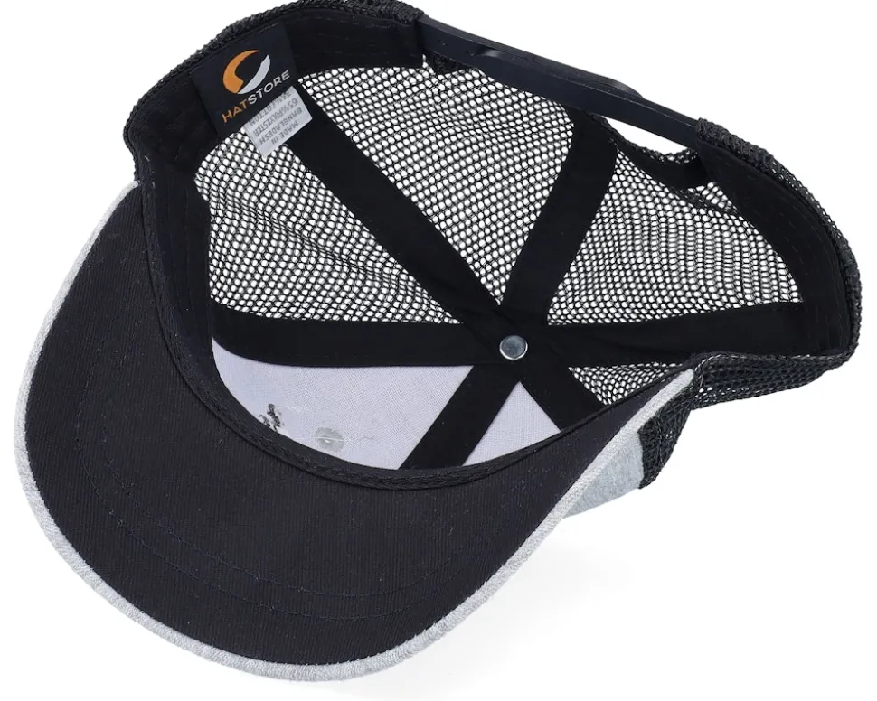 Kids Toddler Little Rockstar Heather Grey/Black Trucker - Kiddo Cap