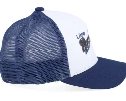Kids Toddler Little Rockstar White/Navy Trucker - Kiddo Cap