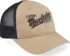 Kids Toddler Little Rockstar Caramel/Black Trucker - Kiddo Cap