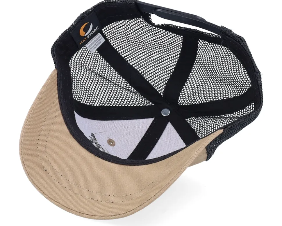 Kids Toddler Little Rockstar Caramel/Black Trucker - Kiddo Cap