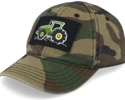 Kids Toddler Tractor Patch Camouflage Dad Cap - John Deere