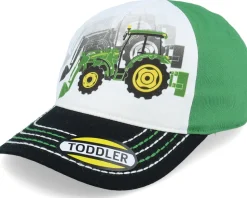 Kids Toddler Twill Green/White/Black Dad Cap - John Deere