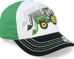 Kids Toddler Twill Green/White/Black Dad Cap - John Deere