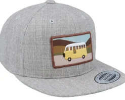 Kids Toot Toot Patch Heather Grey Snapback - Kiddo Cap