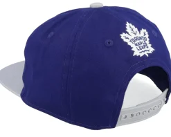 Kids Toronto Maple Leafs Logo Flatbrim Cap Blue/Grey Snapback - Outerstuff