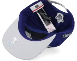 Kids Toronto Maple Leafs Logo Flatbrim Cap Blue/Grey Snapback - Outerstuff