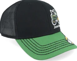 Kids Tractor Cap Black/Green Trucker - John Deere