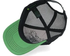 Kids Tractor Cap Black/Green Trucker - John Deere