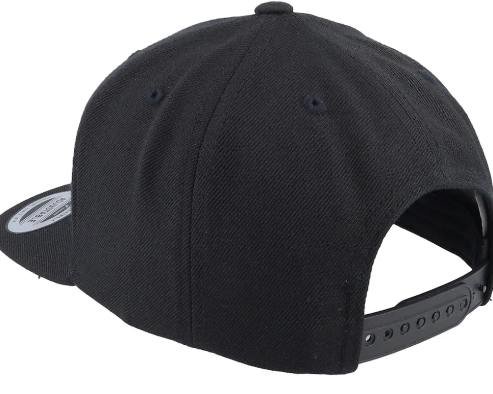 Kids Tractor Engraved Patch Black Snapback - Kiddo Cap