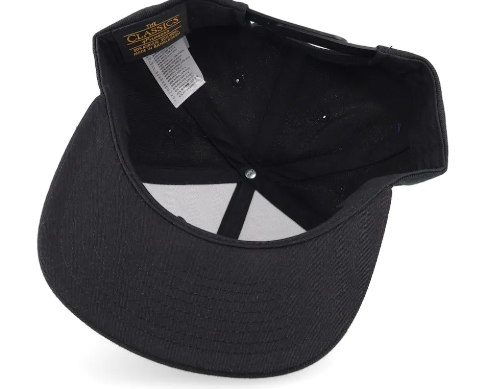 Kids Tractor Engraved Patch Black Snapback - Kiddo Cap