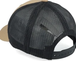 Kids Tractor Outline Caramel/Black Trucker - Kiddo Cap