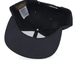 Kids T-rex Blue Patch Black/Black Snapback - Kiddo Cap