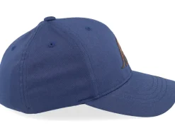 Kids T-rex Dino Brown Patch Navy Flexfit - Kiddo Cap