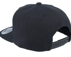 Kids T-rex Dino Brown Round Patch Black Snapback - Kiddo Cap