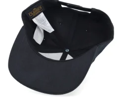 Kids T-rex Dino Brown Round Patch Black Snapback - Kiddo Cap