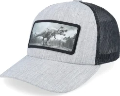 Kids T-rex Dino Caramel/Black Trucker - Kiddo Cap